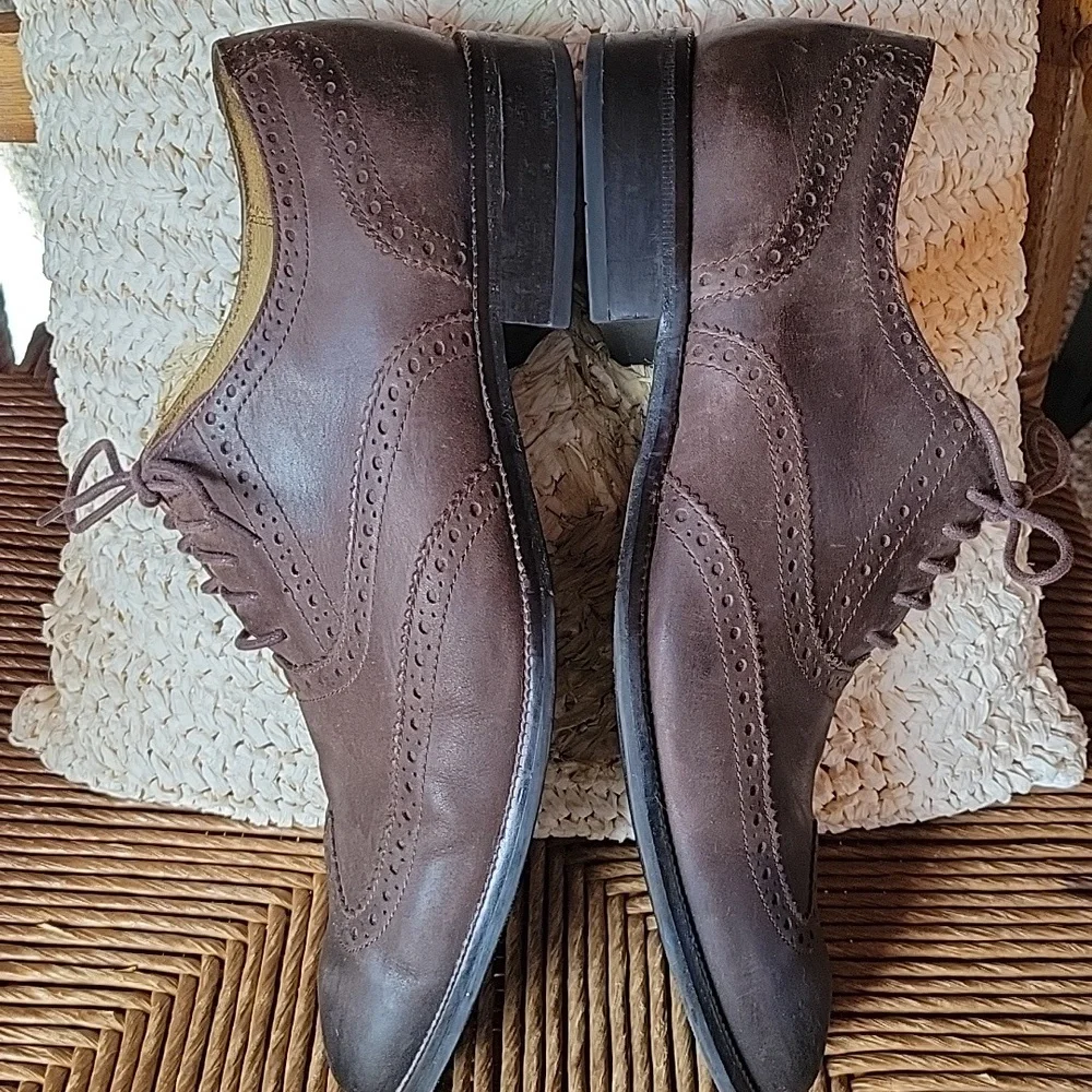 Cole Haan wingtip oxford, brown, size 13M